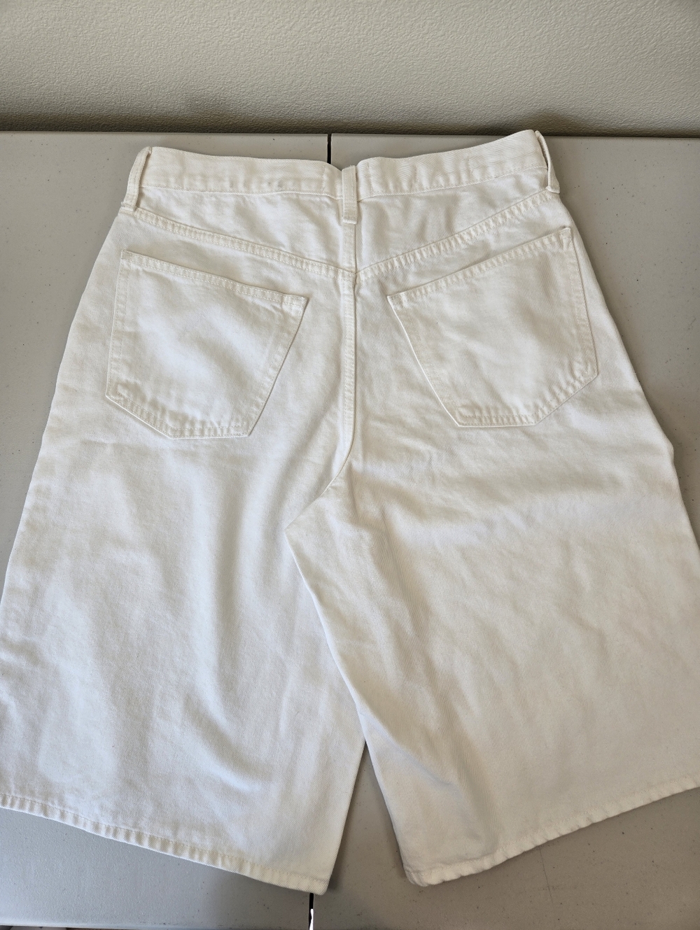 NWT Universal Thread Cream High Rise Long Shorts Size 8 - Picture 7 of 9